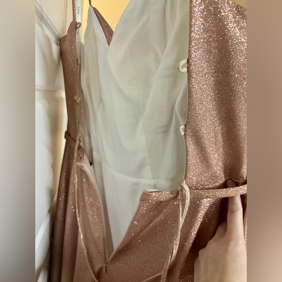 Tiffany Homecoming 27321 Gown in Rose Gold - Picture 3 of 6